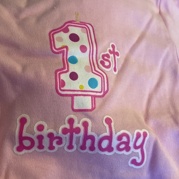 1st Birthday Girl Tee shirt - Picture 3 of 5